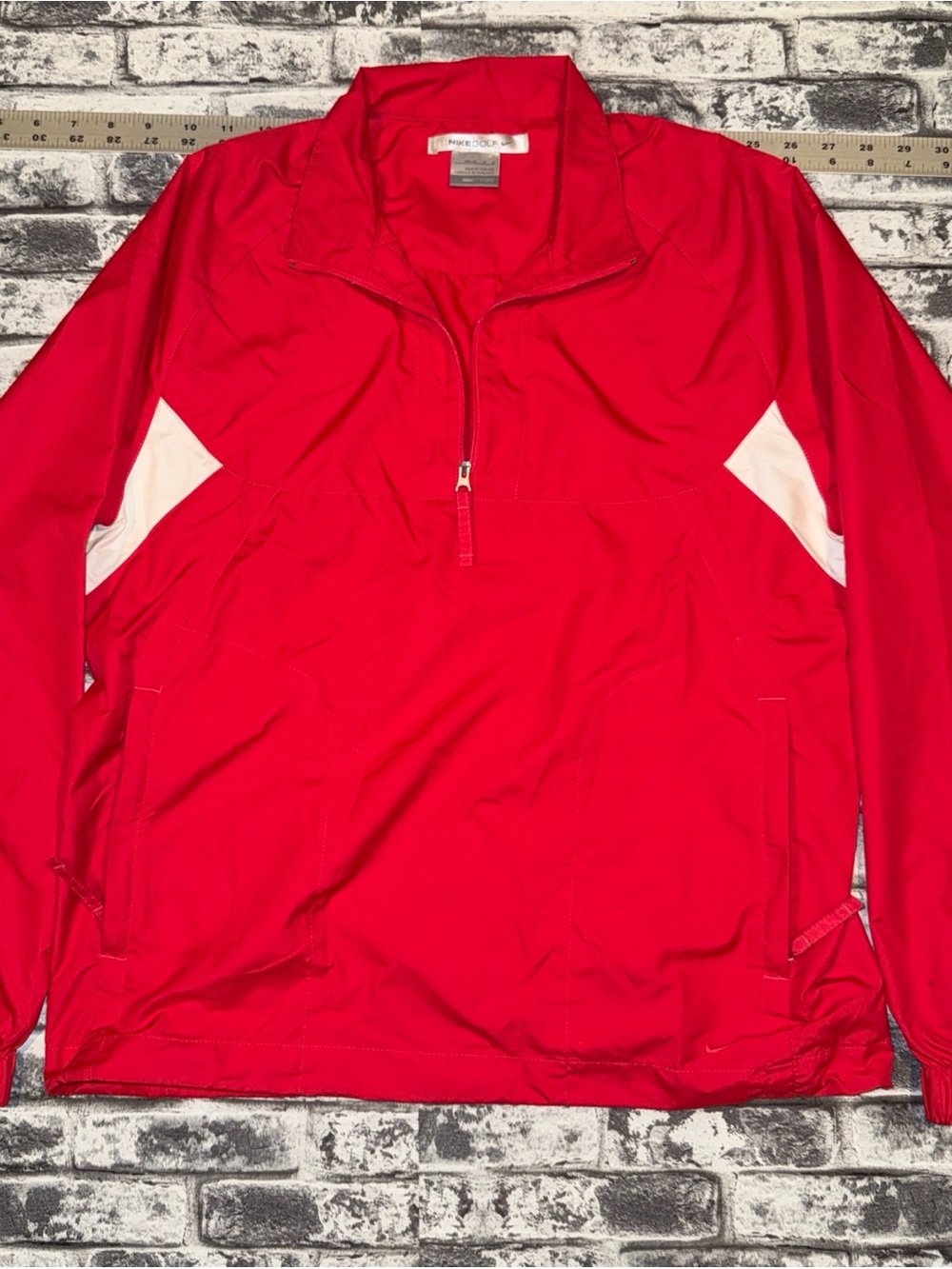 Nike Golf Womens Sz M 8-10 Coral /White Windbreaker *See Pictures* - Picture 2 of 9